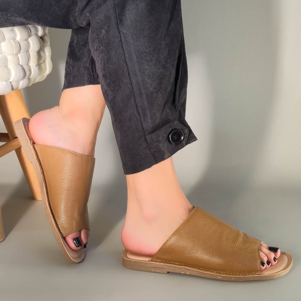 SANDÁLIA RASTEIRA COMFORT SUL UMA TIRA CARAMELO FEMININA