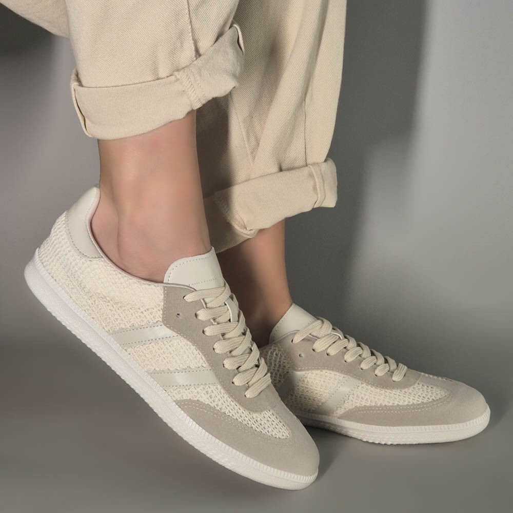 TÊNIS VILLAROSA VILLA CROCHÊ OFF WHITE FEMININO