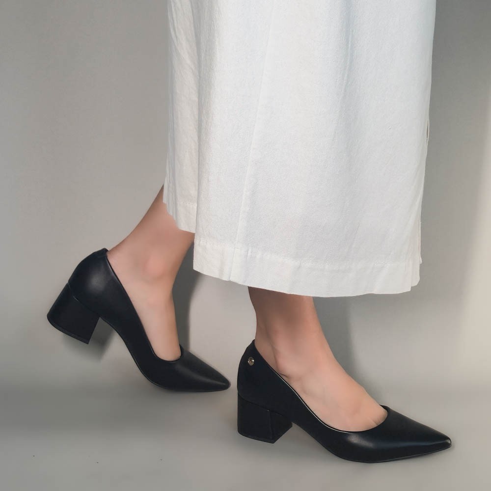 SCARPIN OFFLINE NAPA PRETO FEMININO
