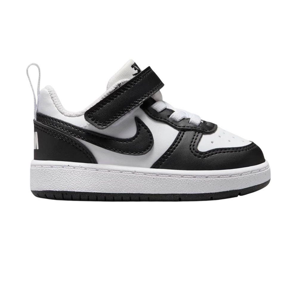 TÊNIS NIKE COURT BOROUGH LOW RECRAFT PRETO COM BRANCO INFANTIL