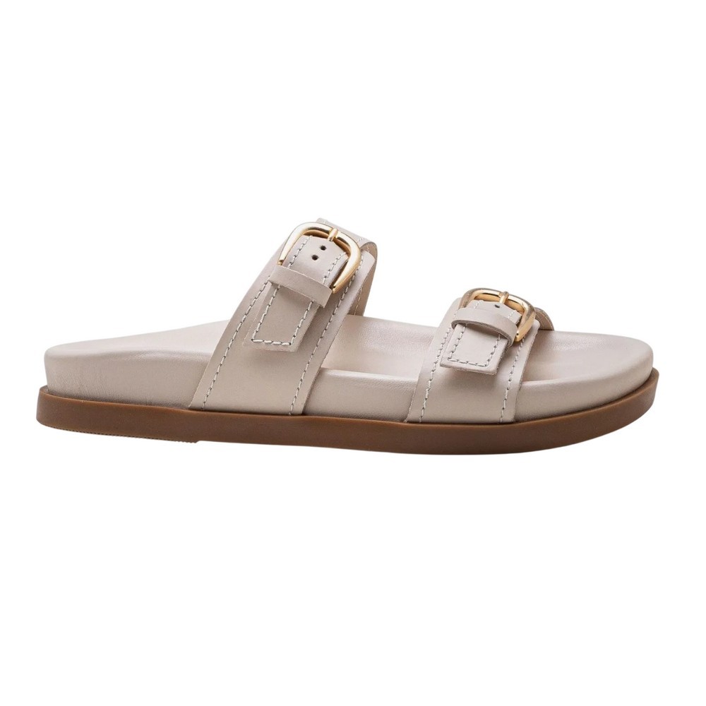 SANDÁLIA DEMOCRATA PAPETE TR OFF WHITE FEMININA
