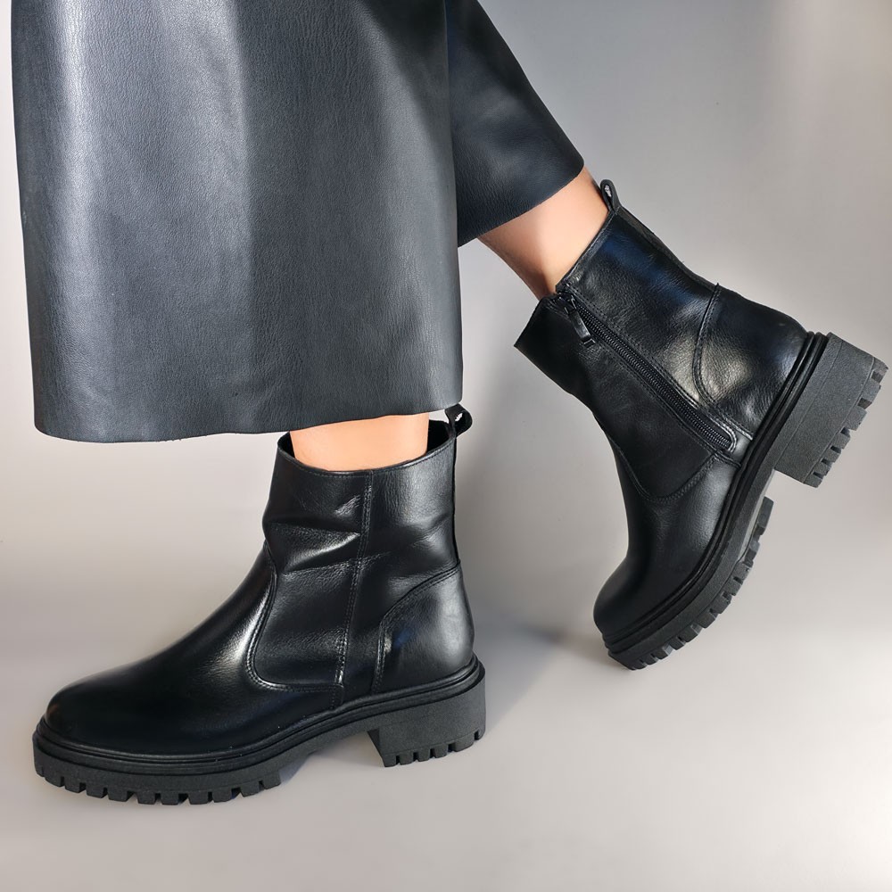 BOOT GATA MANIA ZíPER PRETO FEMININO
