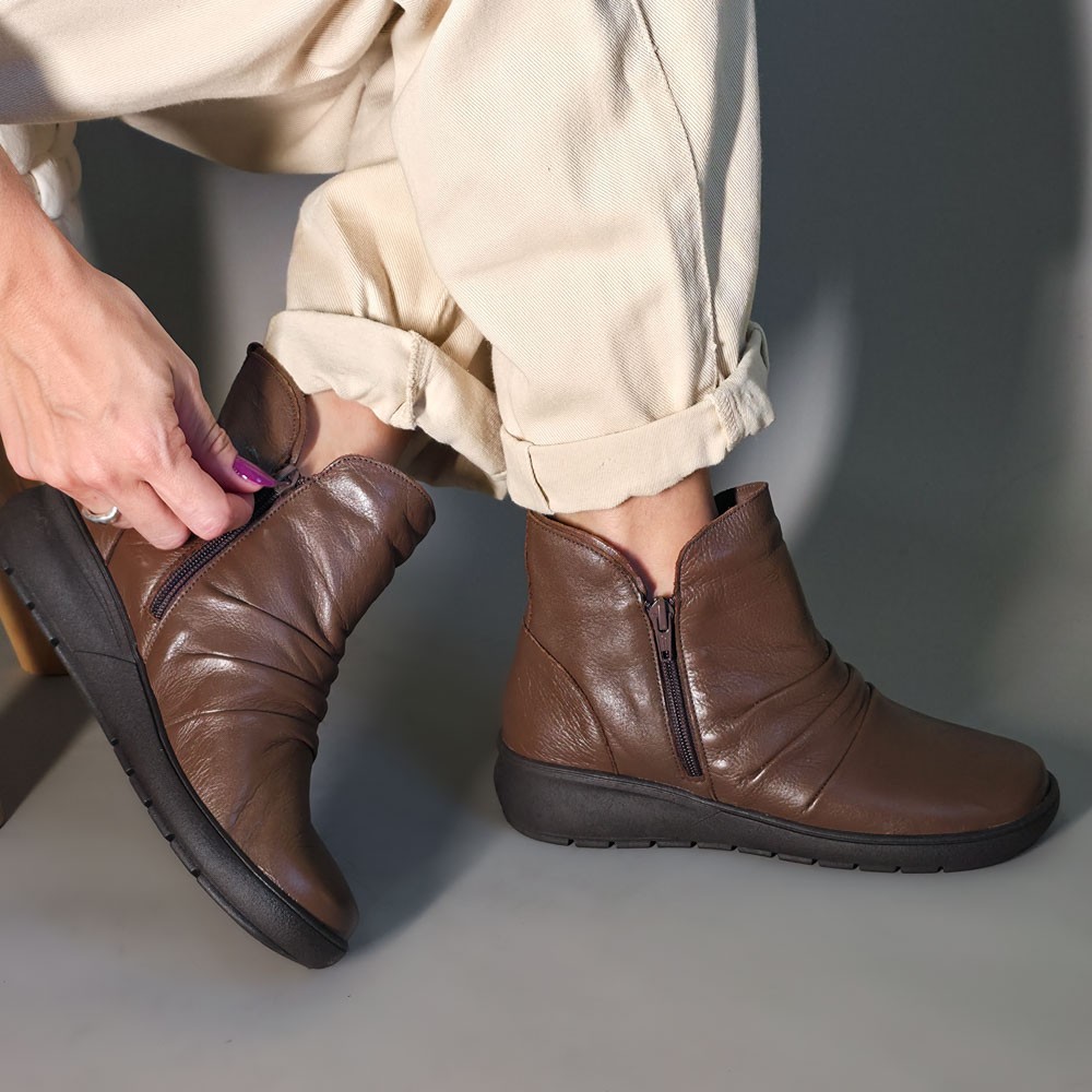 BOTA BALATORE COMFORT MARROM FEMININA