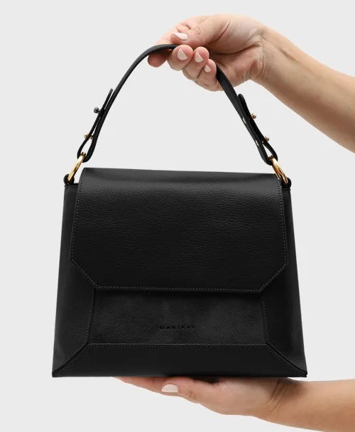 BOLSA MARIART AMÊNDOA PRETA FEMININA