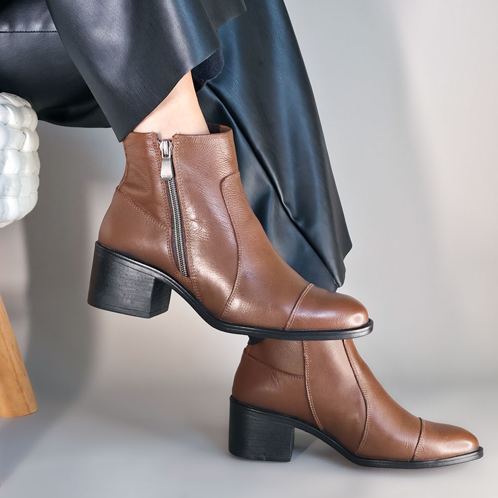 BOTA FREE LINE ZIPER WHISKY FEMININA