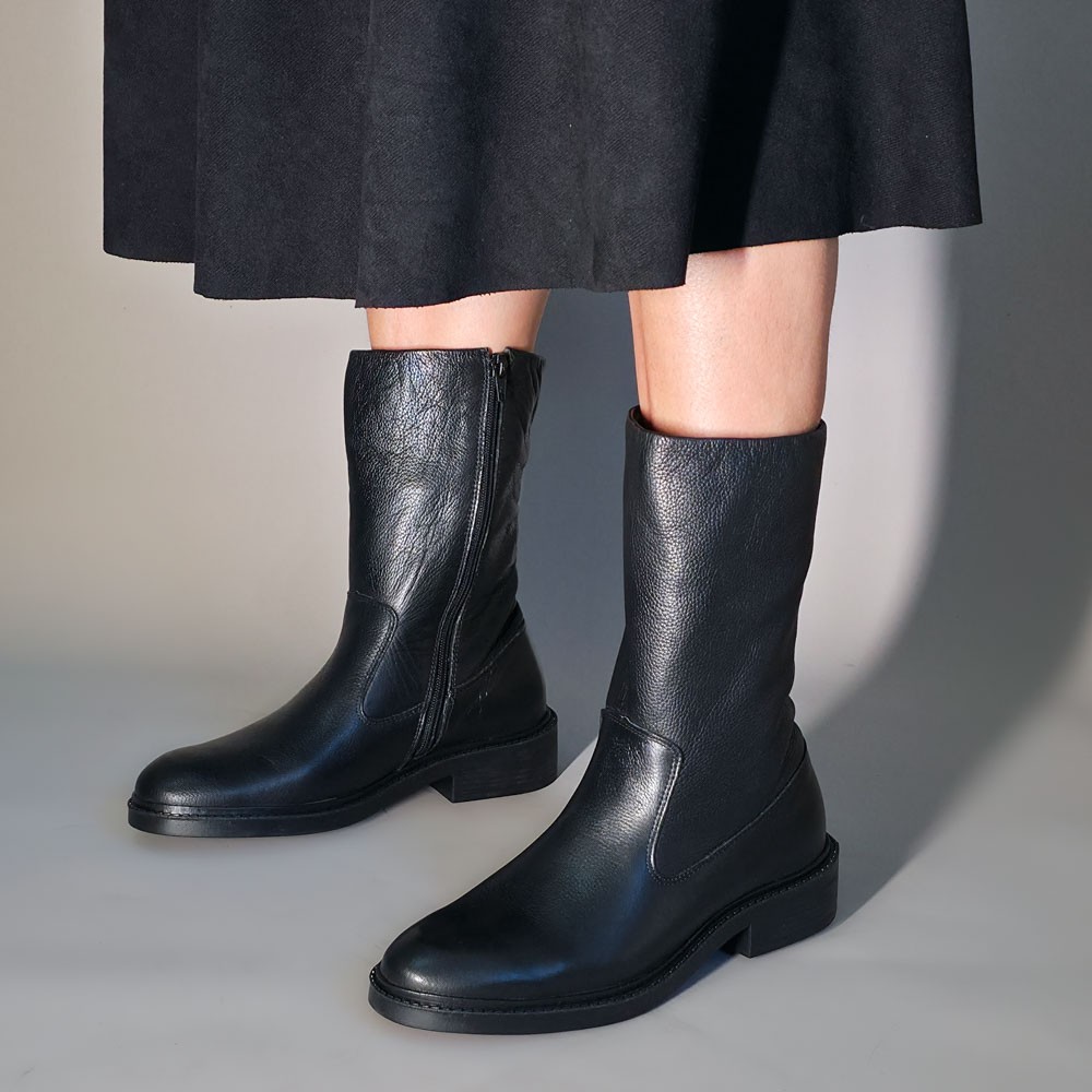 BOTA FREE LINE BÁSICA PRETA FEMININA