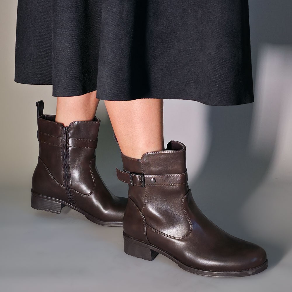 BOTA MOONCITY FIVELA MARROM FEMININA
