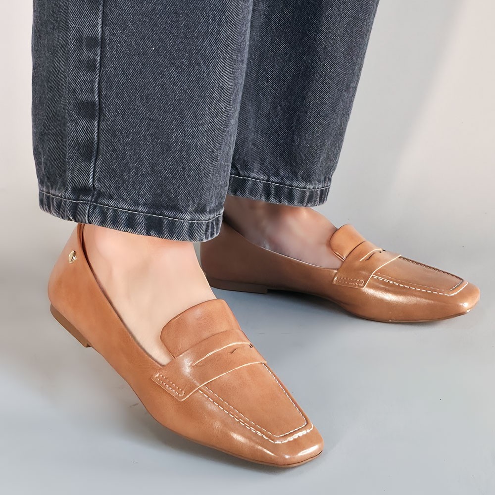 MOCASSIM OFFLINE BÁSICO MARROM FEMININO