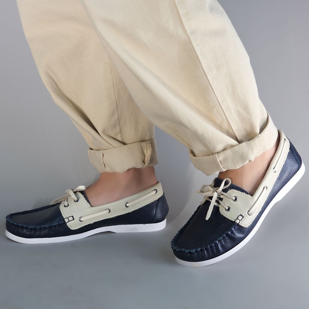 MOCASSIM W.B. SHOES DOCK SIDE AZUL MARINHO FEMININO