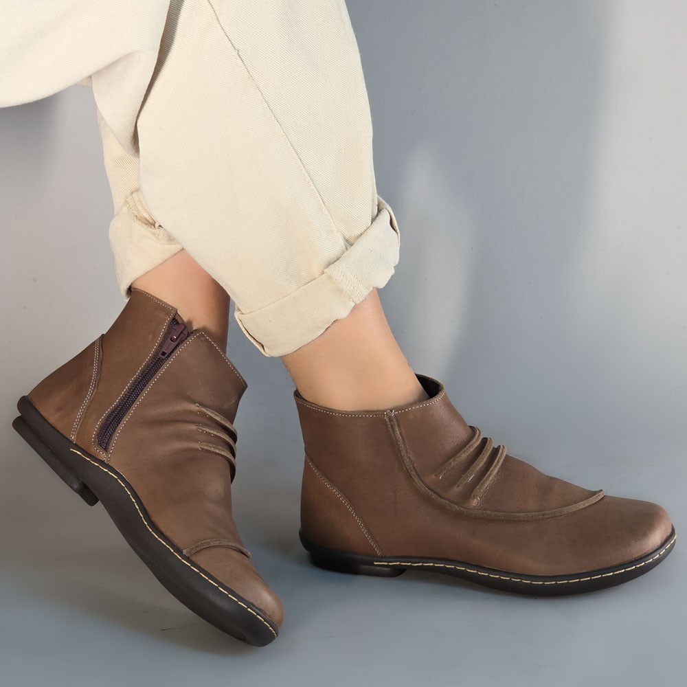 BOTA DEDMAR COMFORT MARROM FEMININA