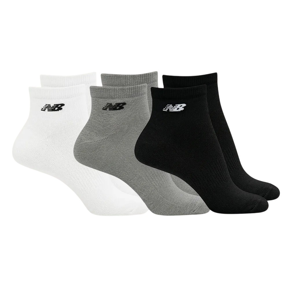 MEIA NEW BALANCE CANO CURTO 3 PARES SORTIDA