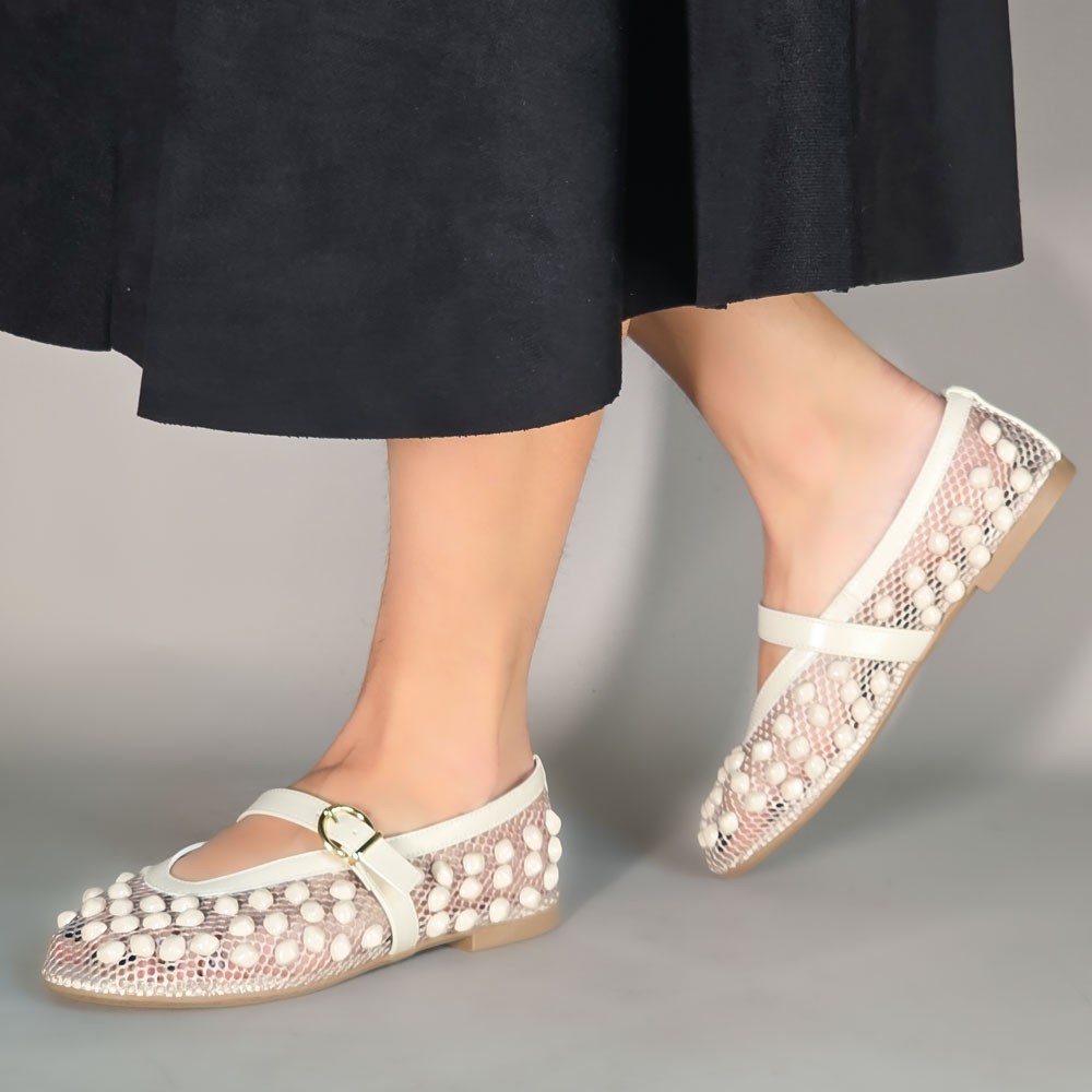 SAPATILHA ZABUMBA PEDRAS OFF WHITE FEMININA
