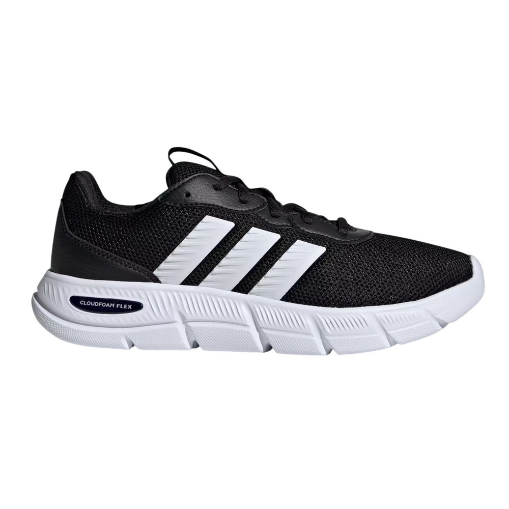 TÊNIS ADIDAS CLOUDFOAM FLEX LACES PRETO COM BRANCO