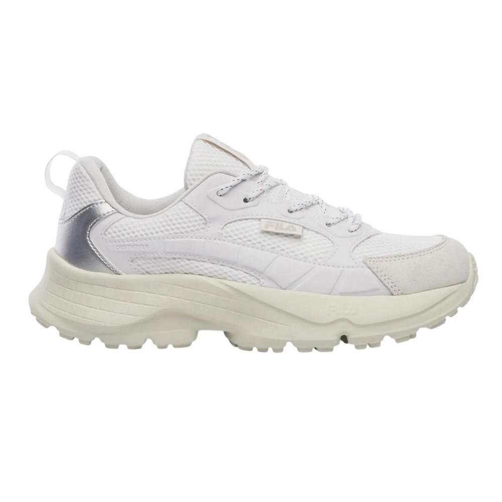 TÊNIS FILA DESTROYER BRANCO COM PRATA FEMININO