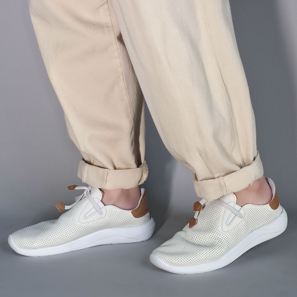 TÊNIS ANNE MORAES SLIP-ON ELÁSTICO MARFIM FEMININO